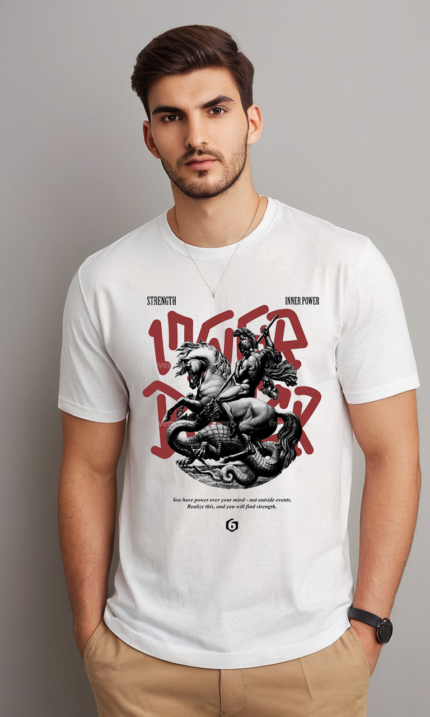 Men's White New York Oversized Graphic T-Shirt